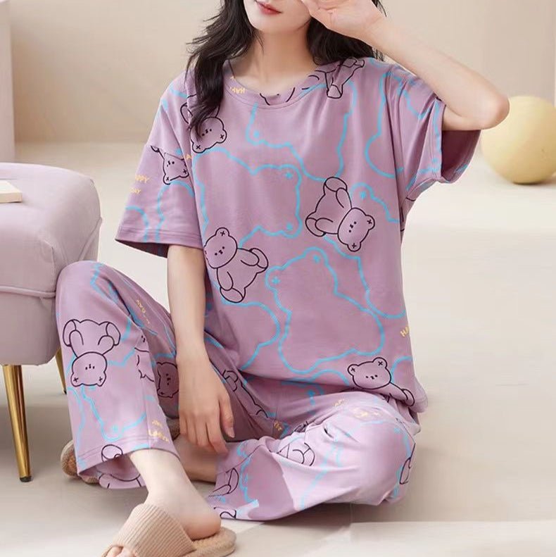 Dreamy Teddy PJ Set – With Padded Comfort - Zero Bra