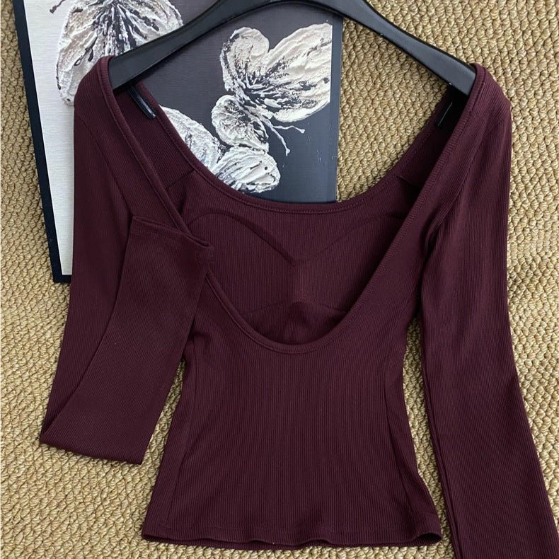 Elegant Backless Built - In Bra Top – Bold & Sultry - Zero Bra