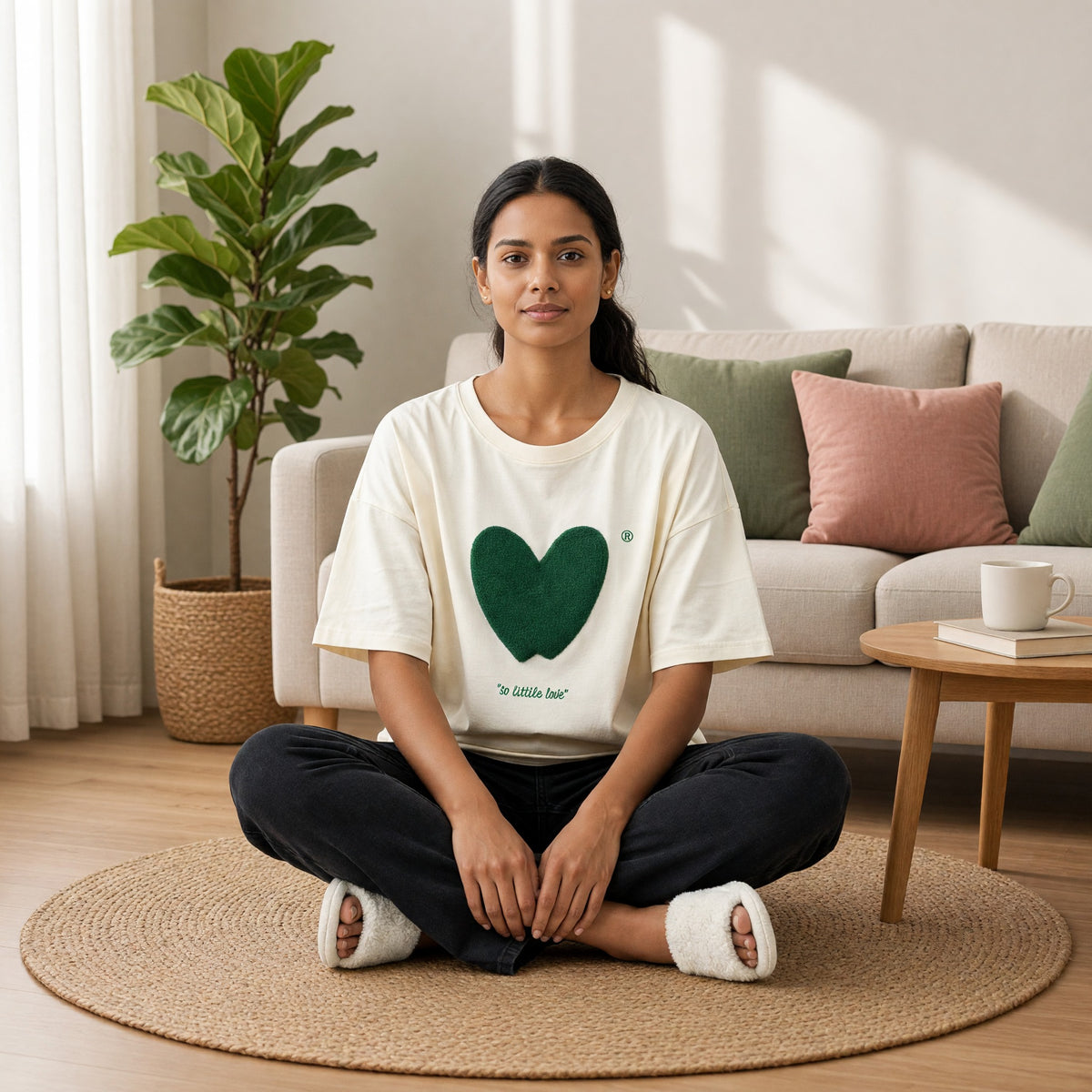 Emerald Heart 3-Piece Padded Night Suit