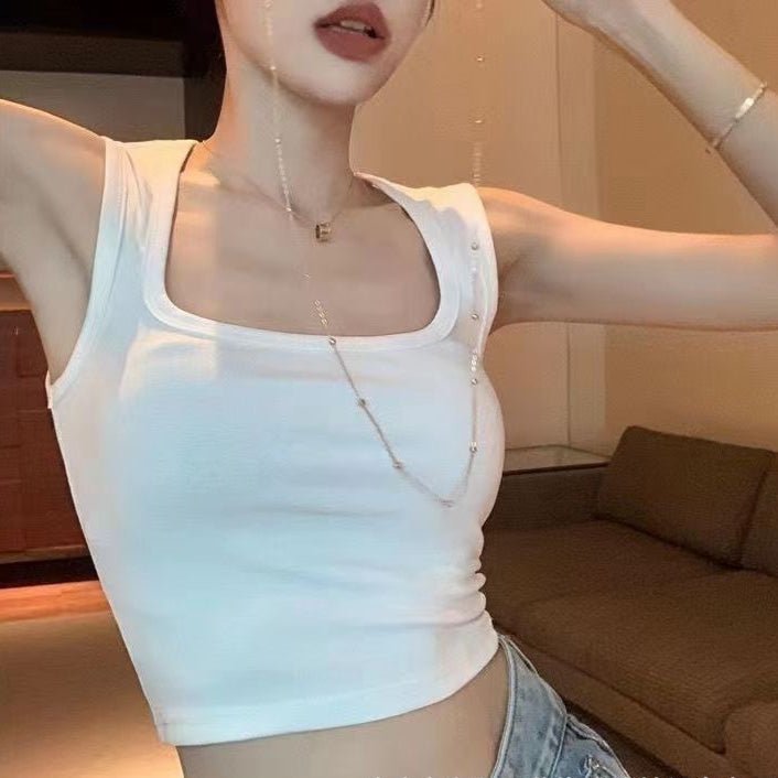 Essential Built - In Bra Tank Tops - Neutral Tones - Zero Bra