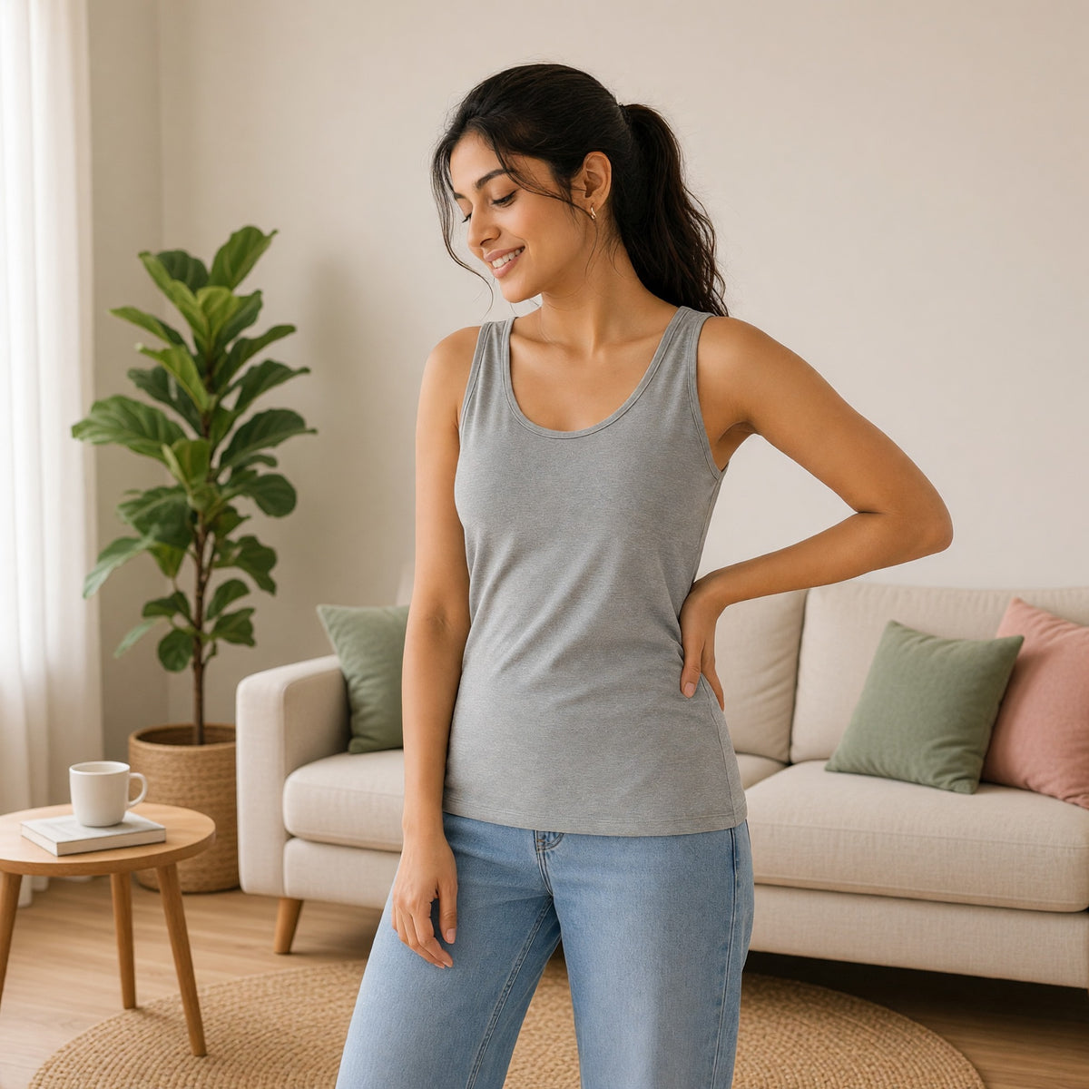 Everyday Ease Built-in Bra Tank Top