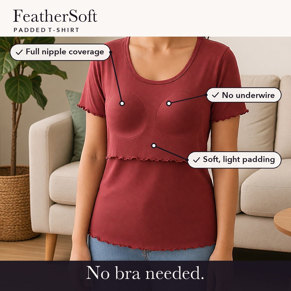 FeatherSoft Padded T-Shirt