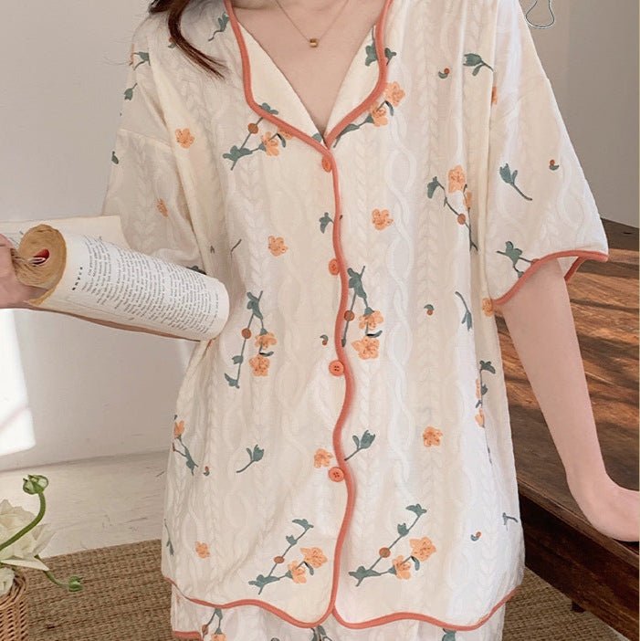 Floral Dream Pajama Set – With Built - In Bra Magic! - Zero Bra