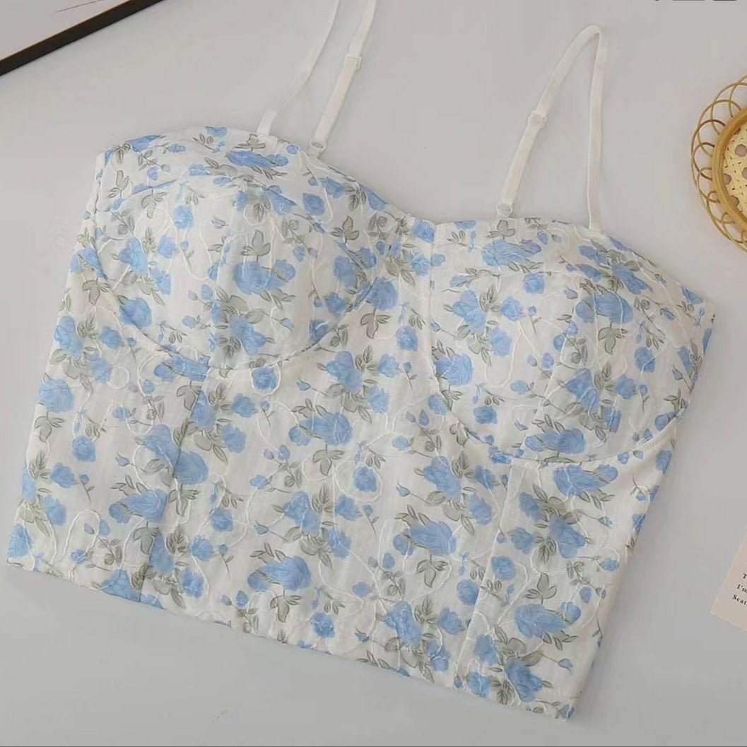 Floral Lace Bustier – Vintage & Romantic - Zero Bra