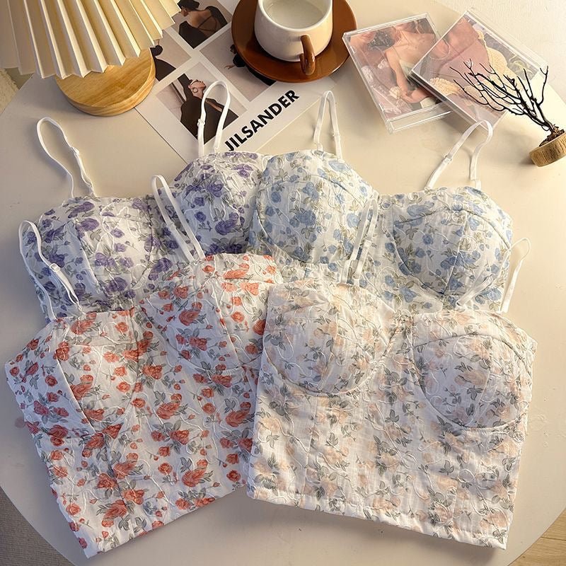 Floral Lace Bustier – Vintage & Romantic - Zero Bra