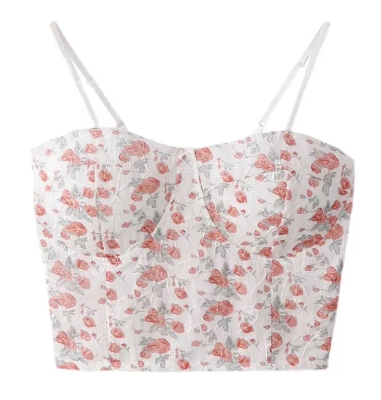 Floral Lace Bustier – Vintage & Romantic - Zero Bra