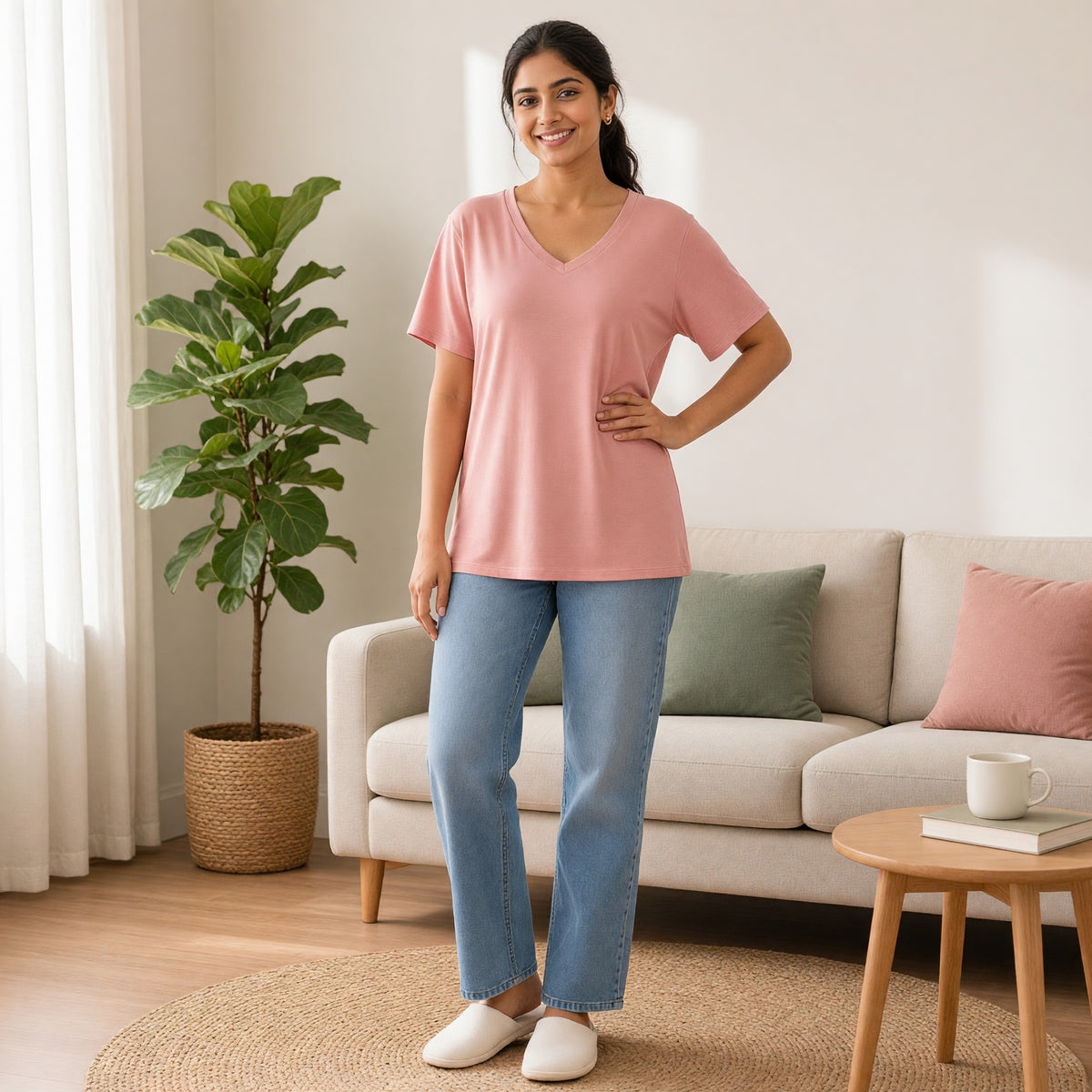 Modal Heart Crush Padded long Top
