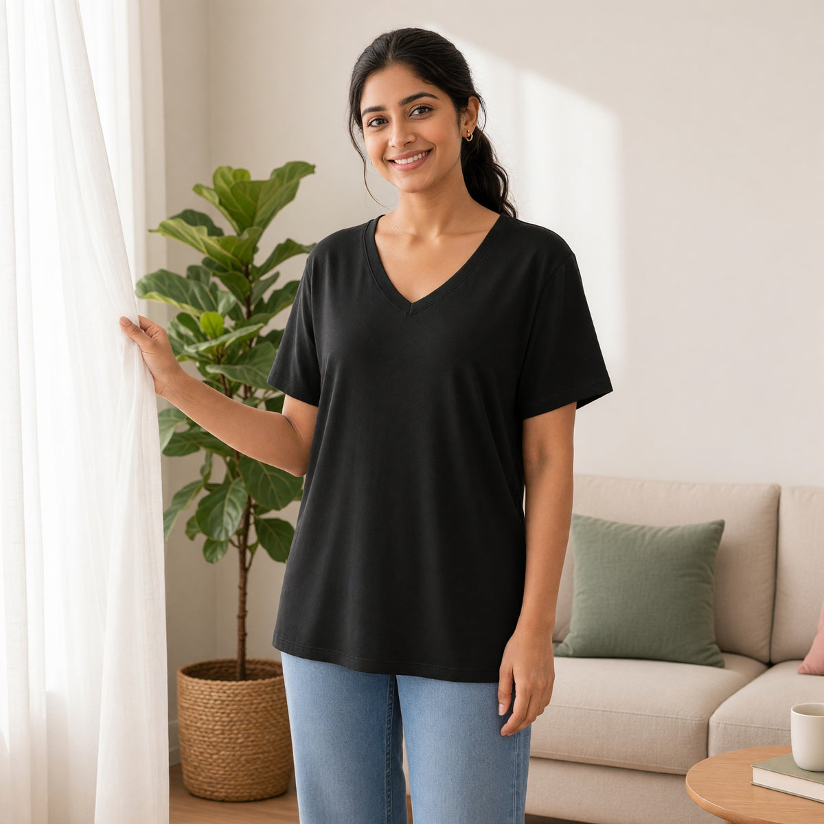 Modal Heart Crush Padded long Top