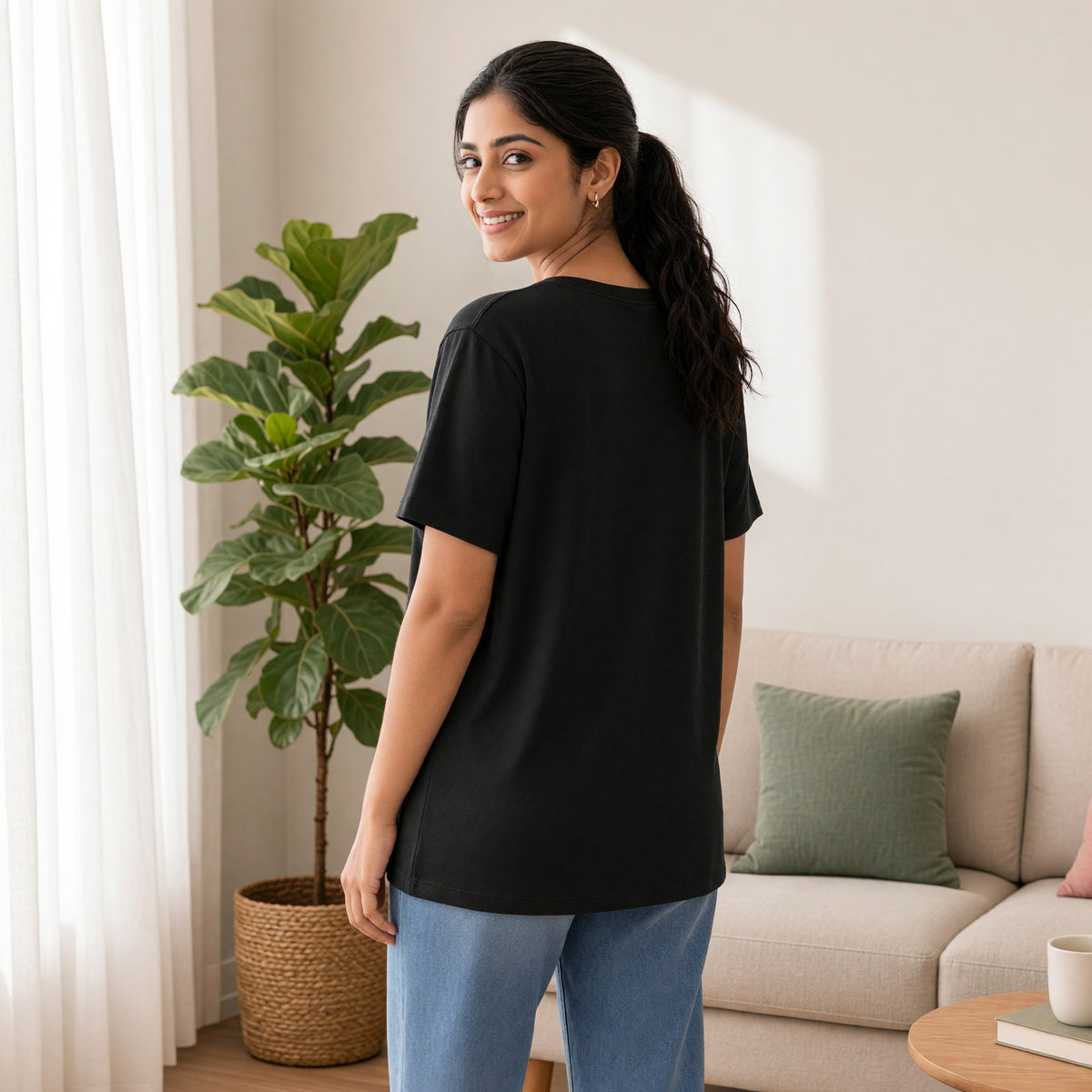 Modal Heart Crush Padded long Top