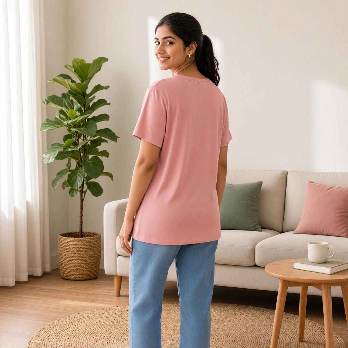Modal Heart Crush Padded long Top