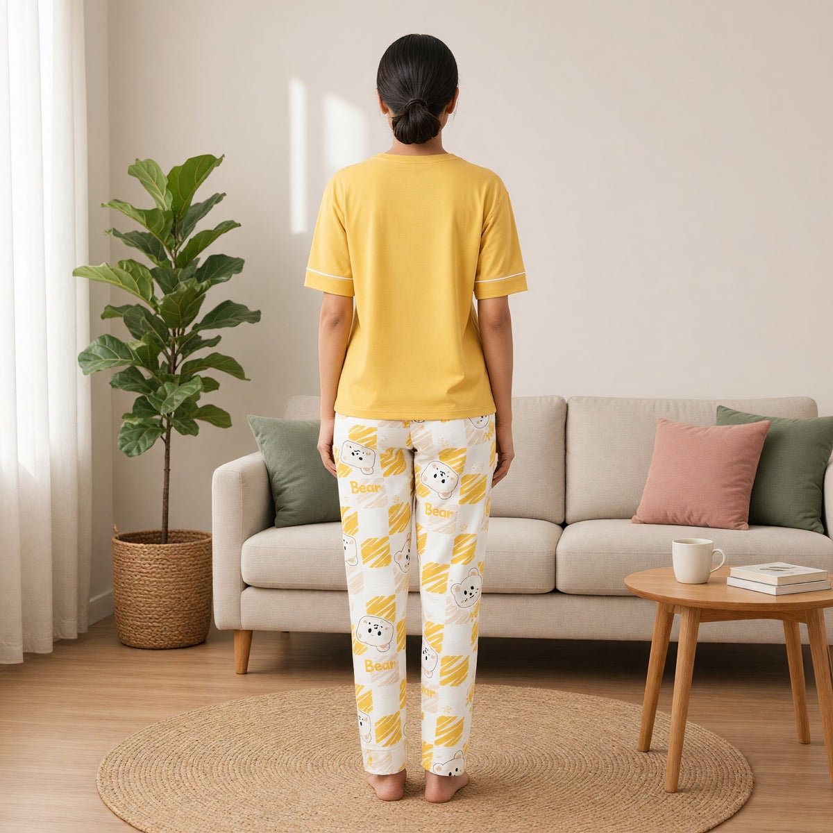 Honey Bear Padded Night Suit