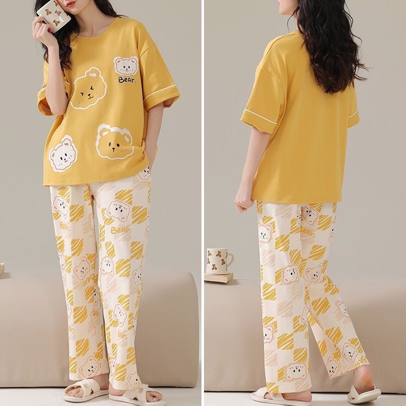 Honey Bear PJ Set – With Padded Cuddle Comfort - Zero Bra