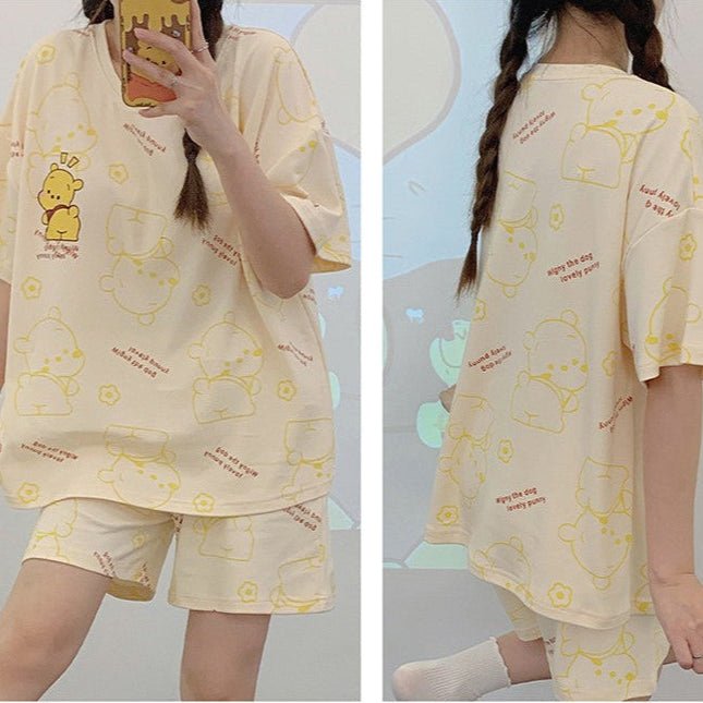 Honey Hug Oversized PJ Set – Summer Edition - Zero Bra