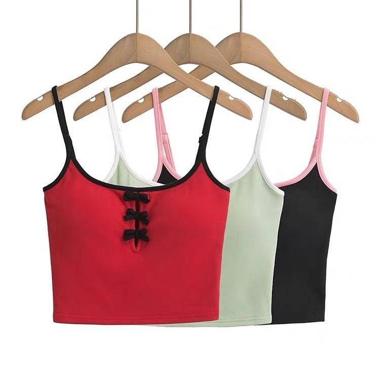 Kawaii Charm Built - In Bra Crop Top – Playful & Cute - Zero Bra