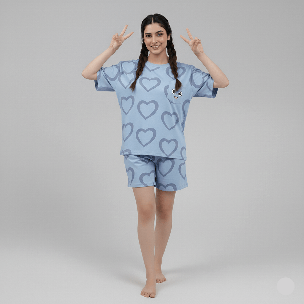 Lavender Love PJ Set – With Padded Comfort - Zero Bra