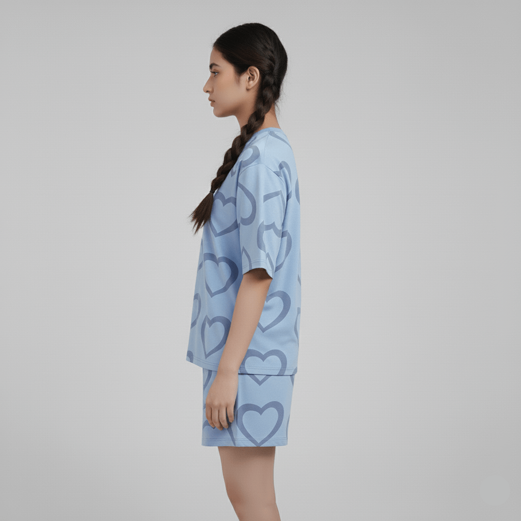 Lavender Love PJ Set – With Padded Comfort - Zero Bra