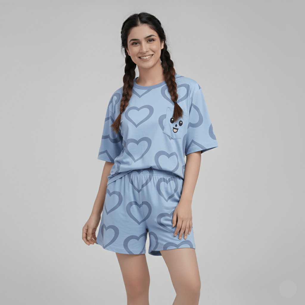 Lavender Love PJ Set – With Padded Comfort - Zero Bra