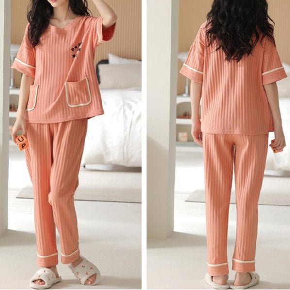 Lucky Bear Pocket PJ Set – With Padded Chill Vibes - Zero Bra