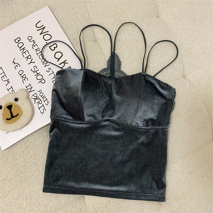 Luxe Satin & Lace Strappy Camisole – The Ultimate Glow - Up Top! - Zero Bra