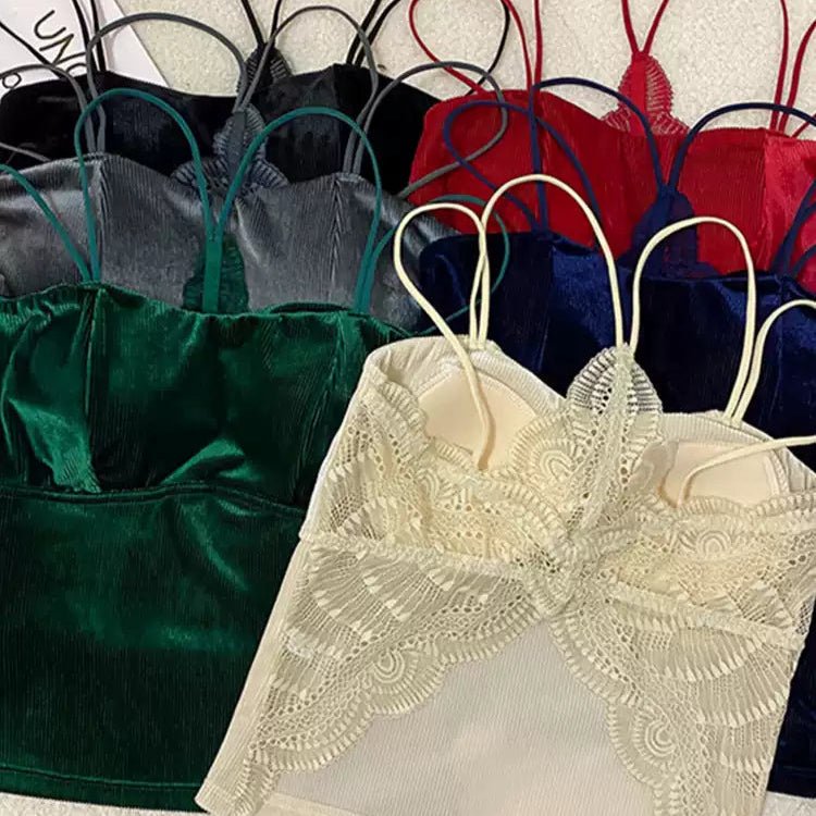 Luxe Satin & Lace Strappy Camisole – The Ultimate Glow - Up Top! - Zero Bra