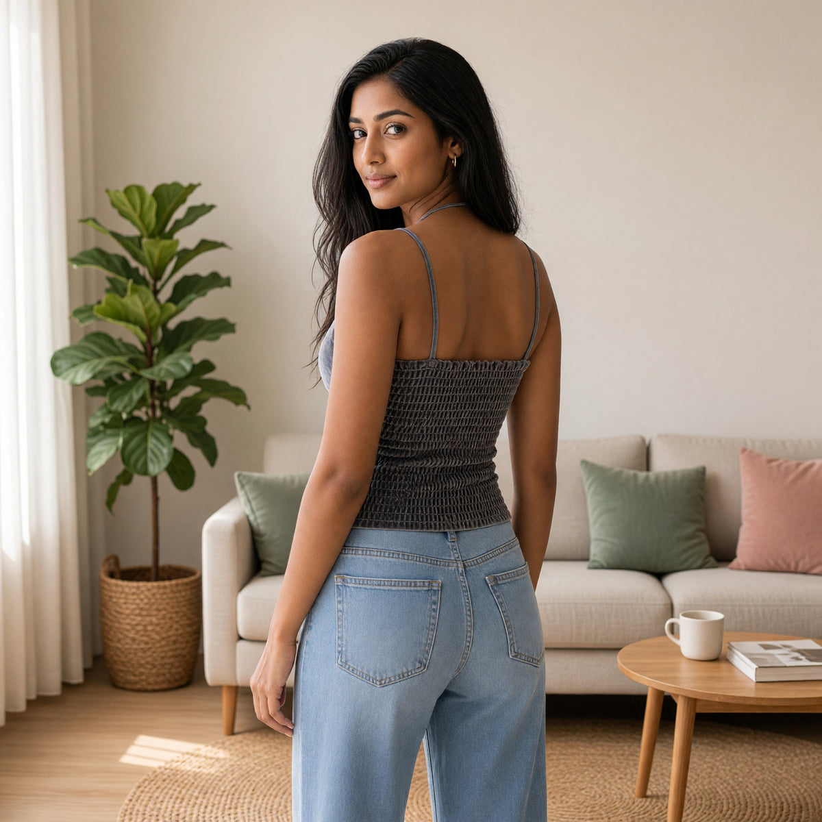 Luxe Velvet Built-in Bra Top