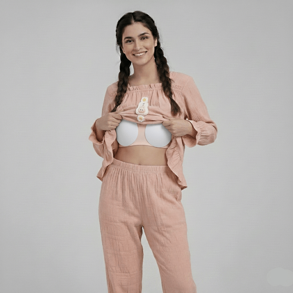 Marshmallow Bunny Padded PJ Set – Cream Puff Edition - Zero Bra