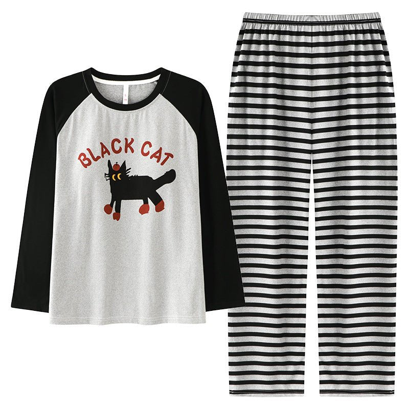 Midnight Meow Padded PJ Set – With Padded Comfort - Zero Bra