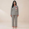 Midnight Mocha Stripe Padded PJ Set