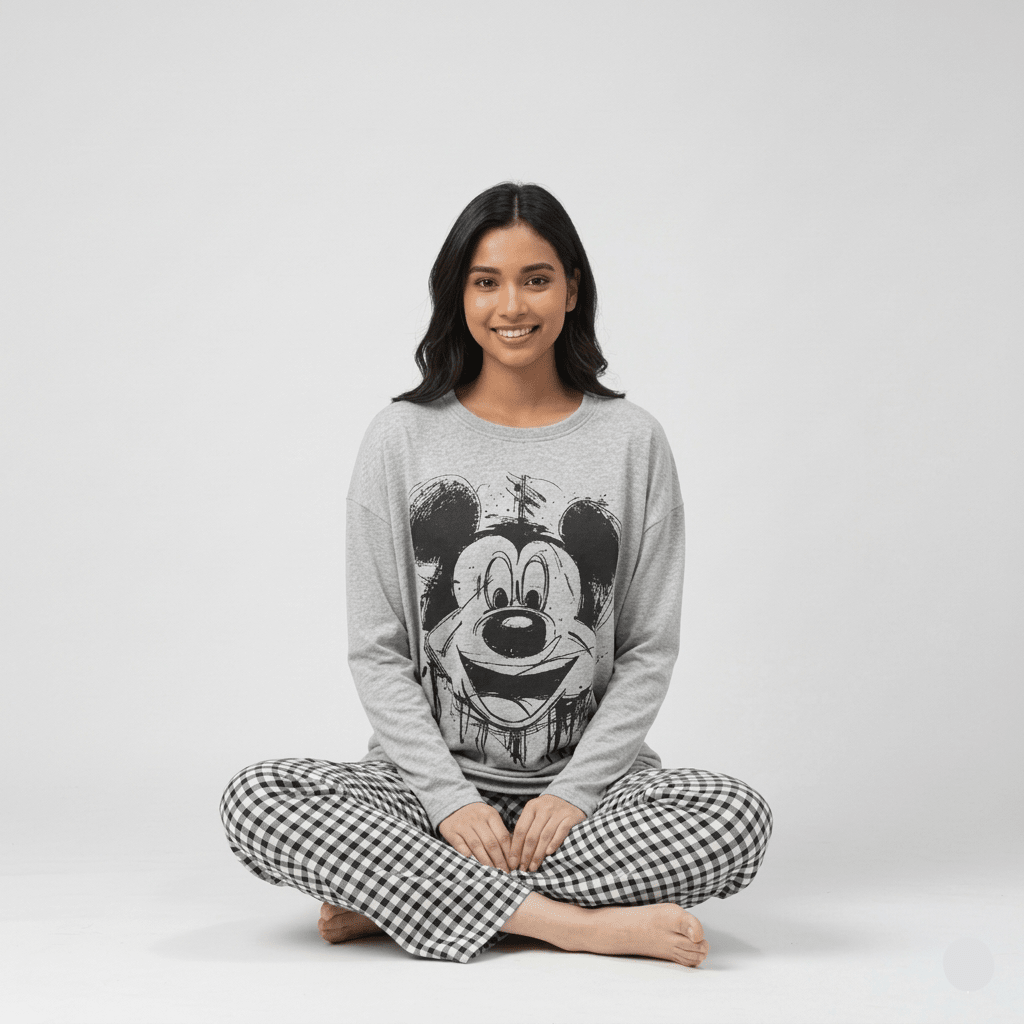 Midnight Mouse Padded PJ Set – With Padded Bliss - Zero Bra