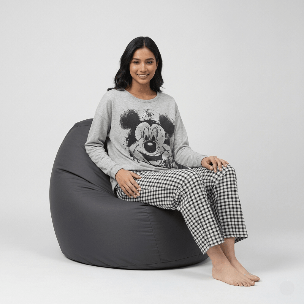 Midnight Mouse Padded PJ Set – With Padded Bliss - Zero Bra