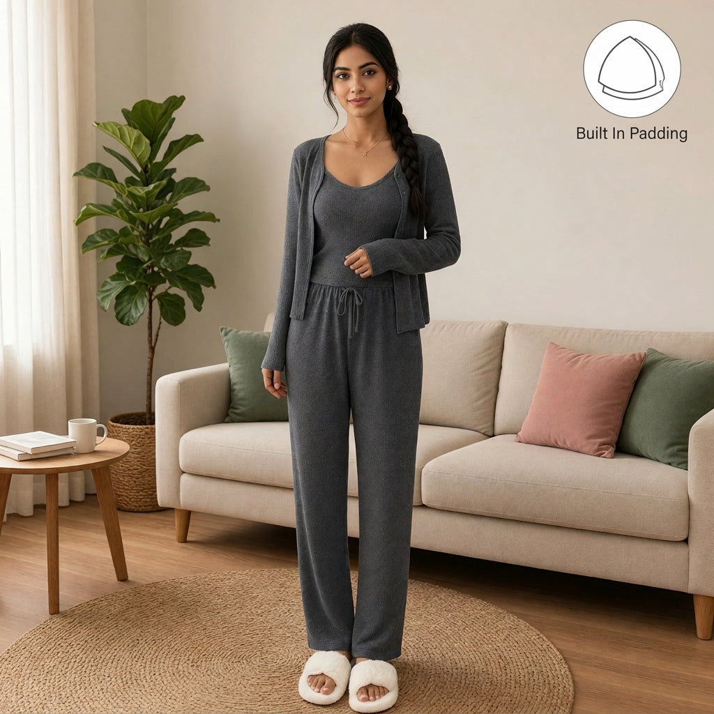 Midnight Snuggle 3-Piece Padded Night Suit