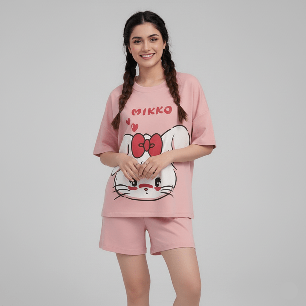 Mikko Bunny PJ Set – With Padded Cuteness - Zero Bra