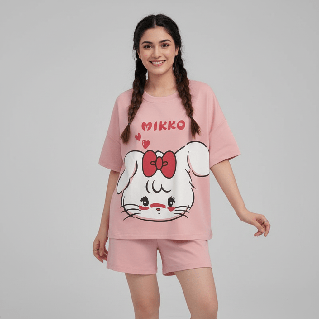 Mikko Bunny PJ Set – With Padded Cuteness - Zero Bra