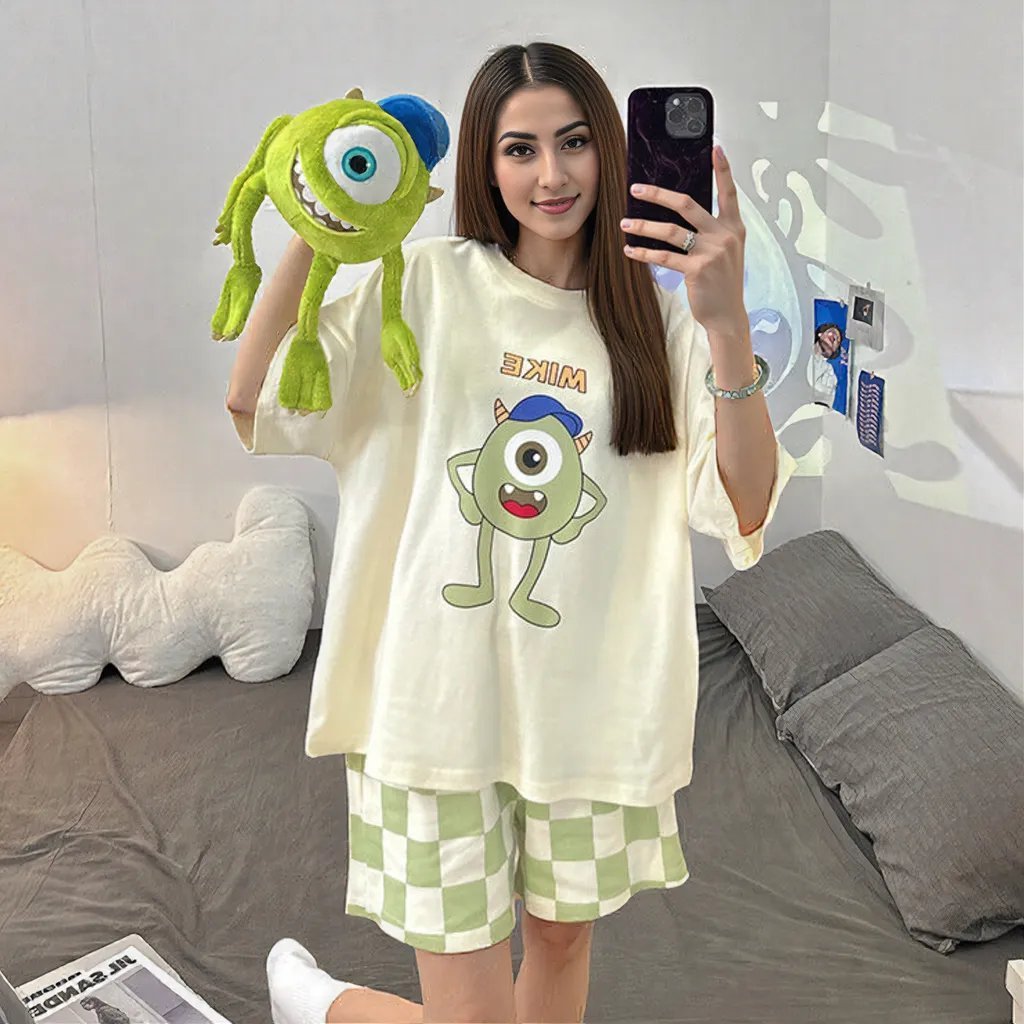Monster Dreams PJ Set – With Padded Bliss - Zero Bra
