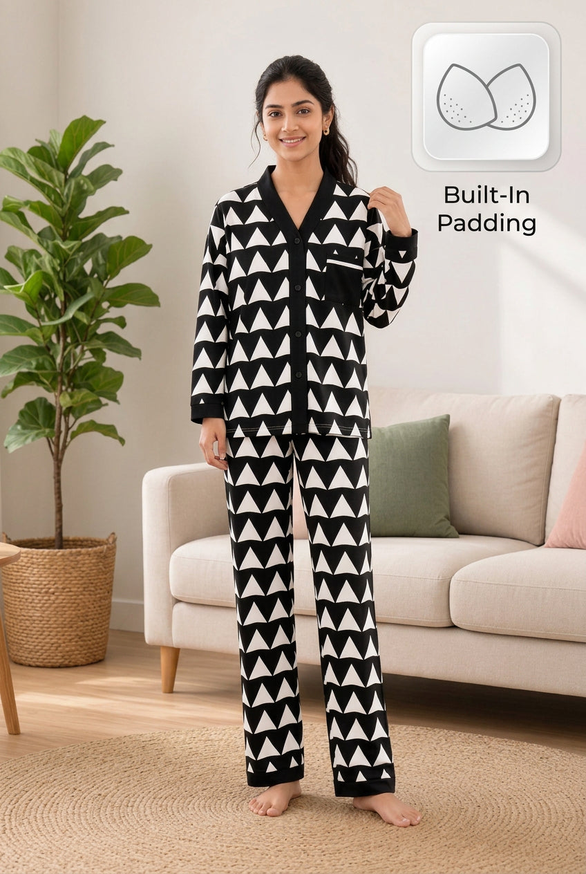 Noir Peaks Padded PJ Set