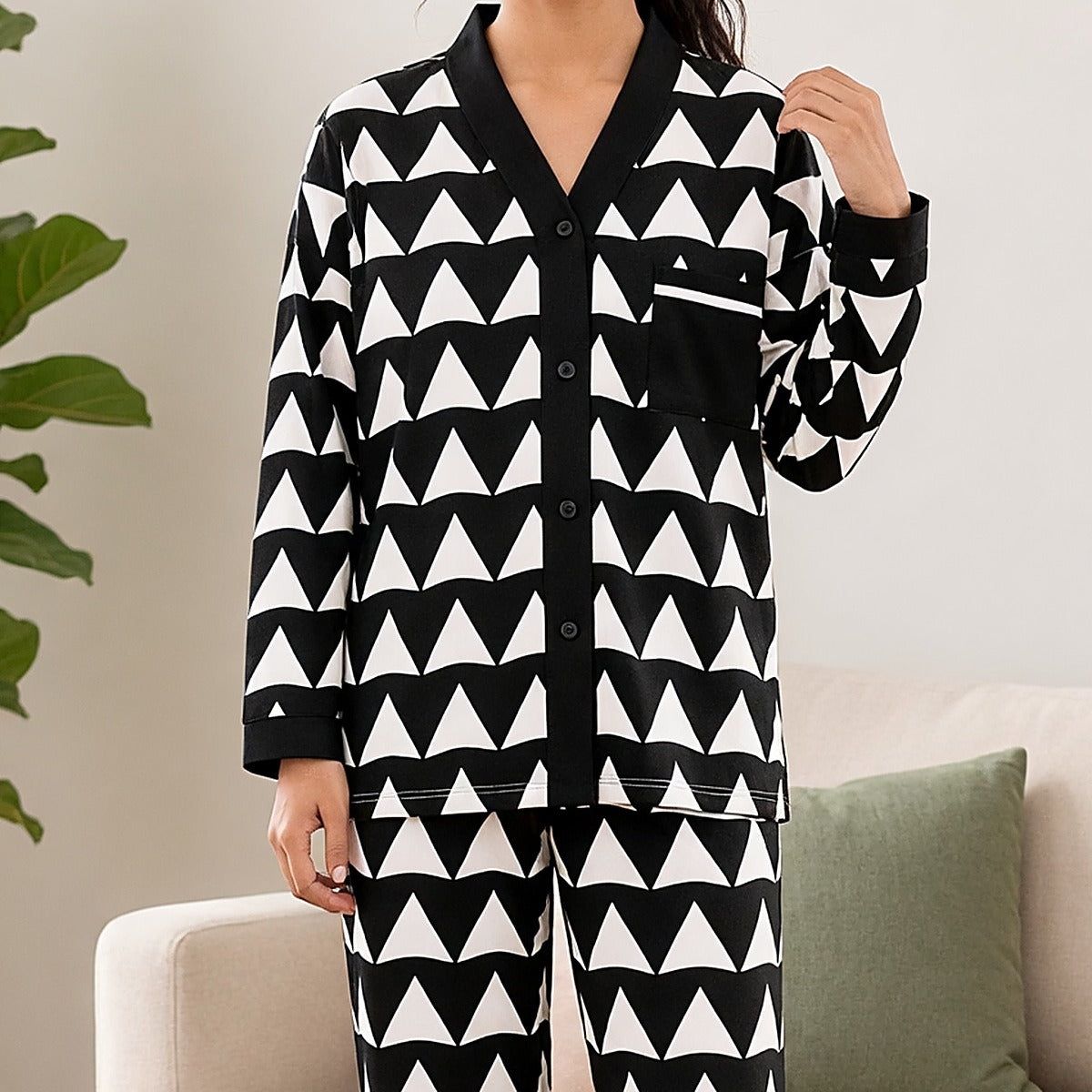 Noir Peaks Padded PJ Set