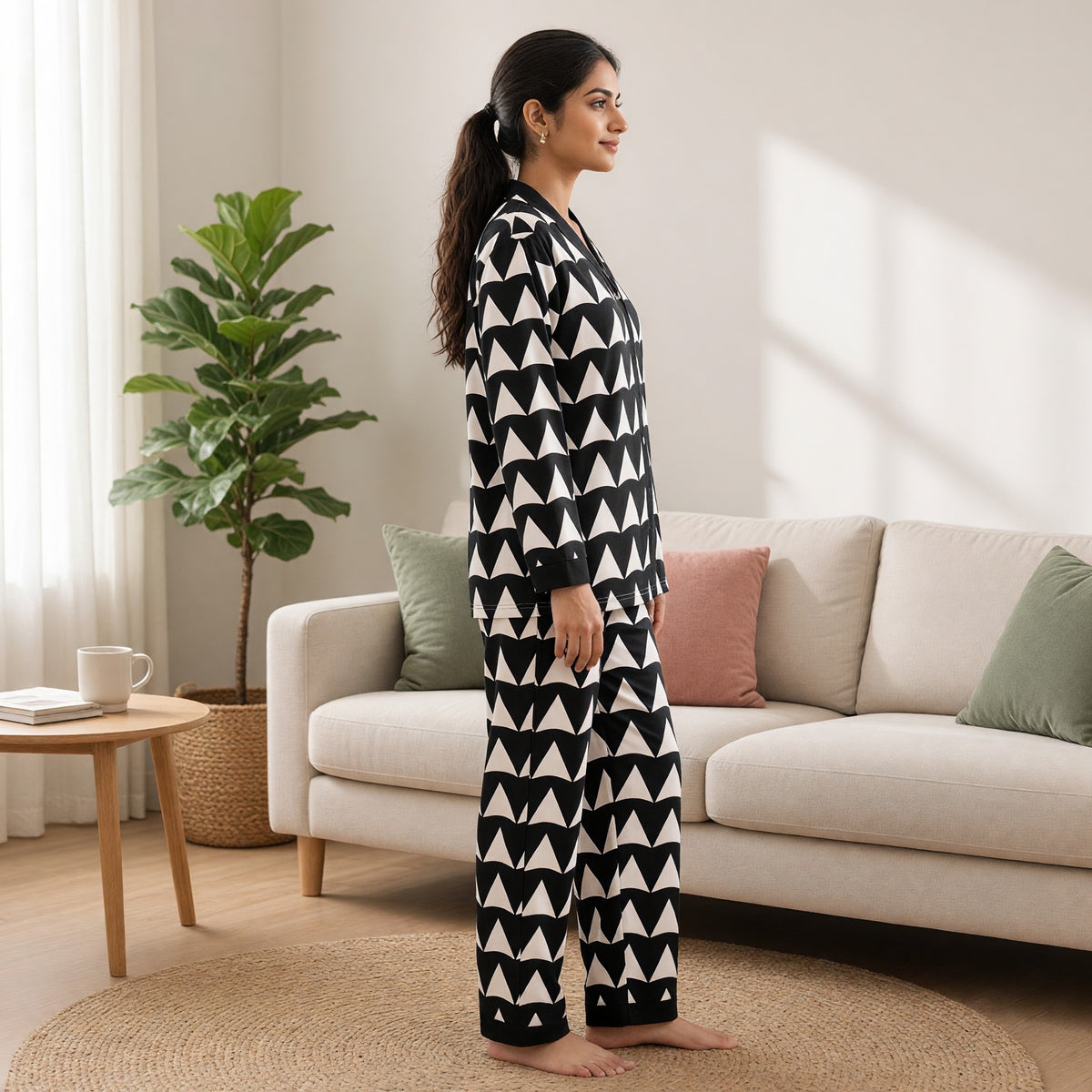 Noir Peaks Padded PJ Set
