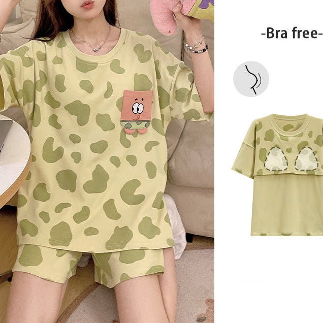 Patrick Pocket PJ Set – With Padded Cozy Fun - Zero Bra