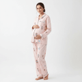 Pink Bear Padded Nursing PJ Set