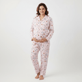 Pink Cartoon Padded Nursing PJ Set