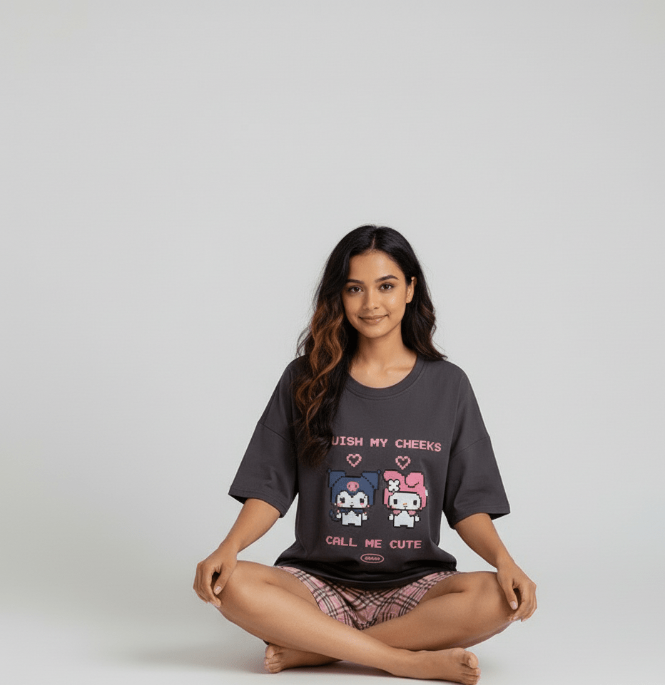 Pixel Cutie PJ Set – With Padded Charm - Zero Bra