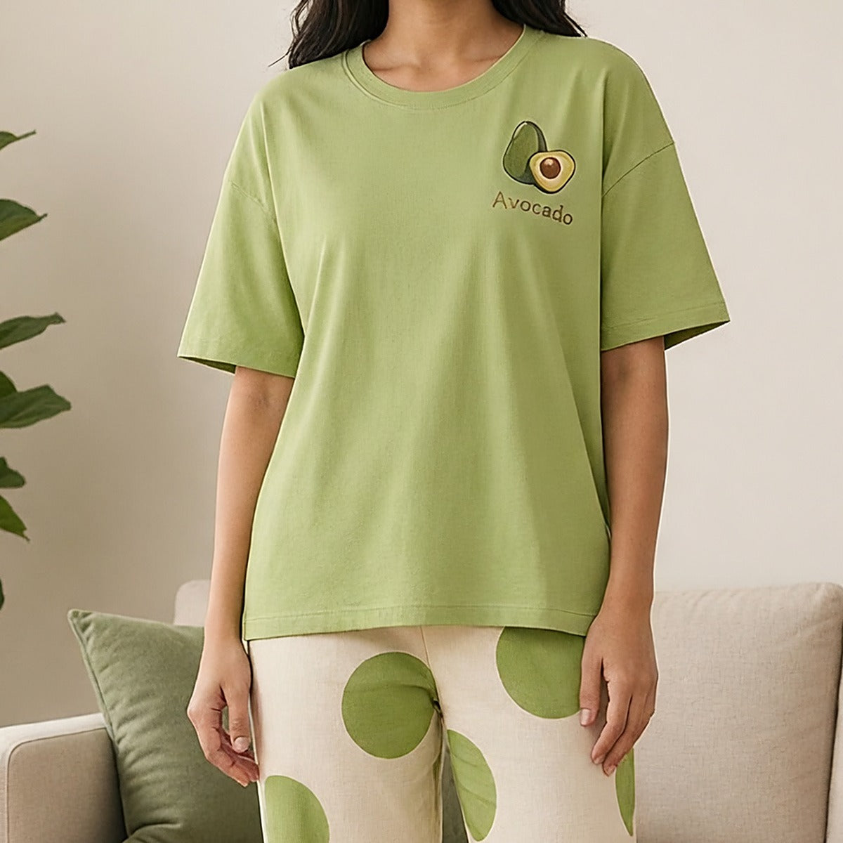Polka Dot Snooze Padded Night Suit