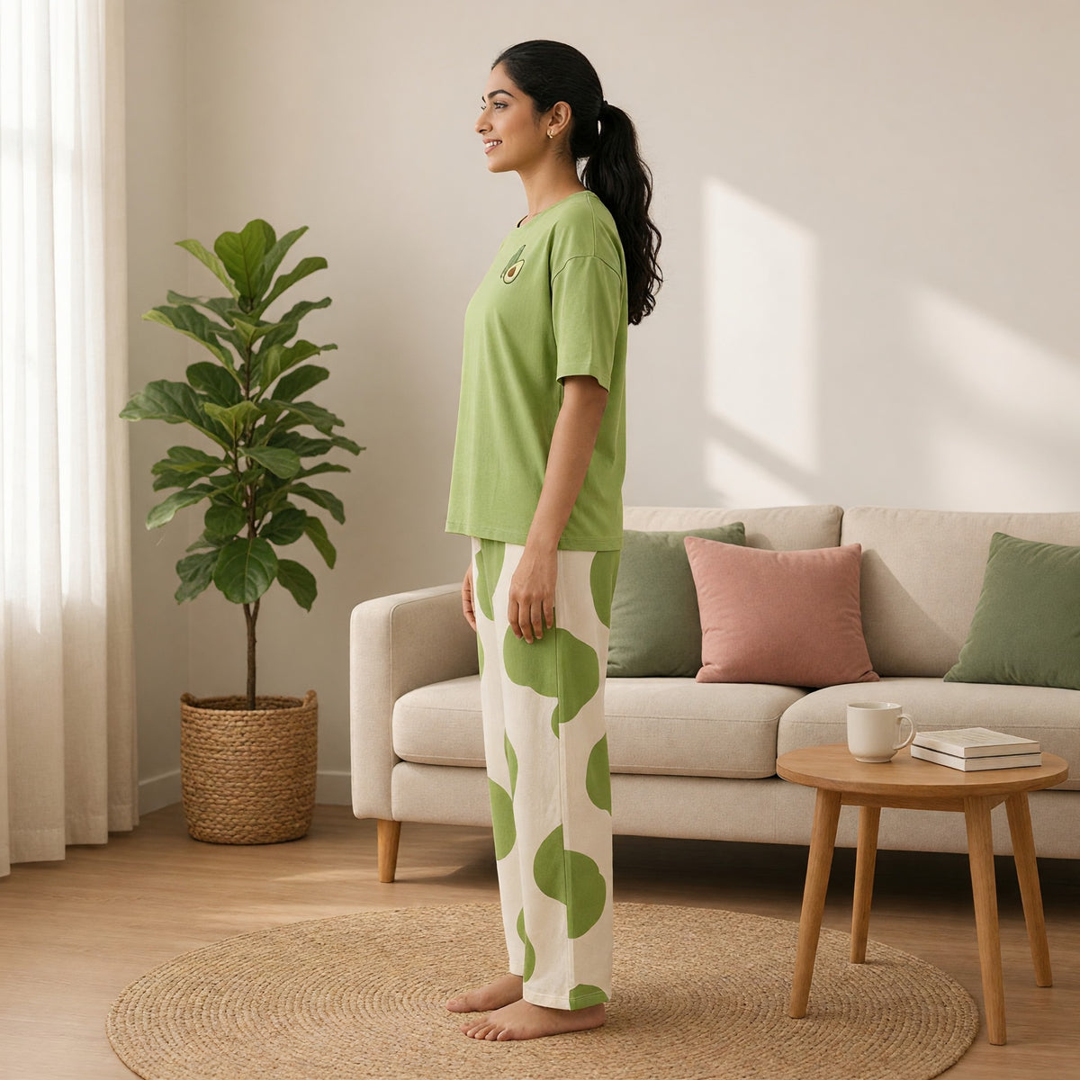 Polka Dot Snooze Padded Night Suit