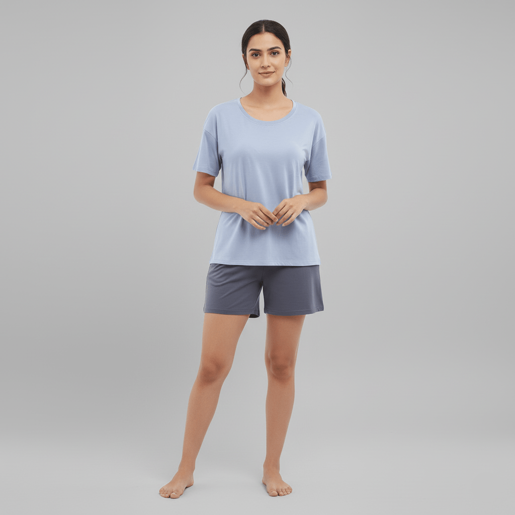 Premium Modal Chill Slate Padded Lounge Set - Zero Bra