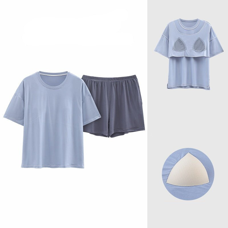 Premium Modal Chill Slate Padded Lounge Set - Zero Bra