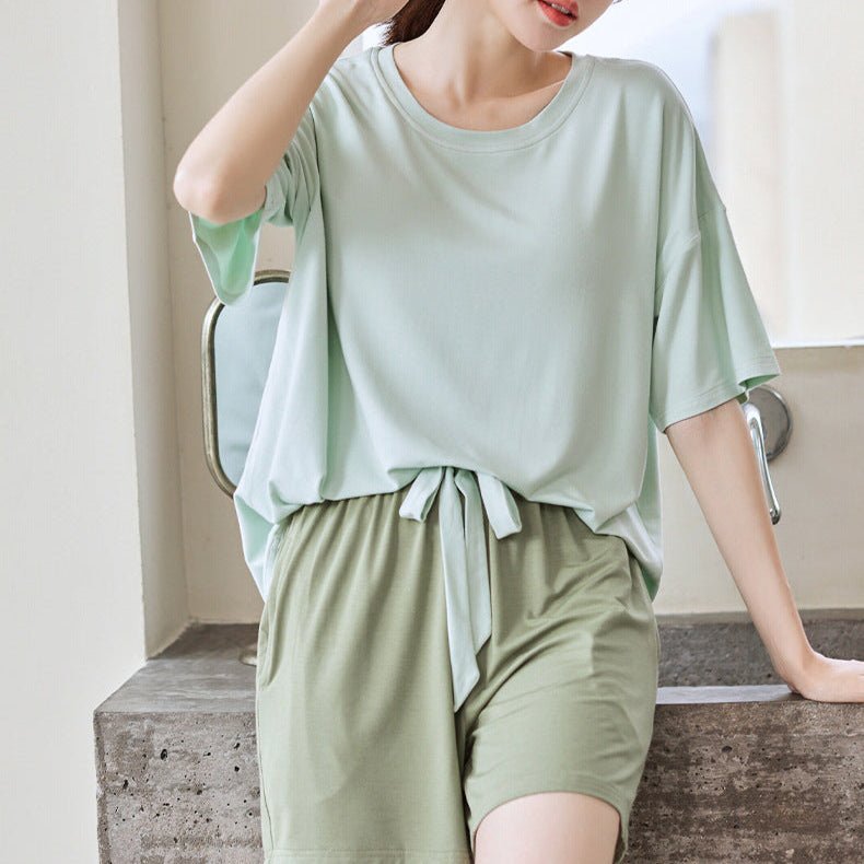 Premium Modal Sage Serenity Built - In Bra Lounge Set - Zero Bra