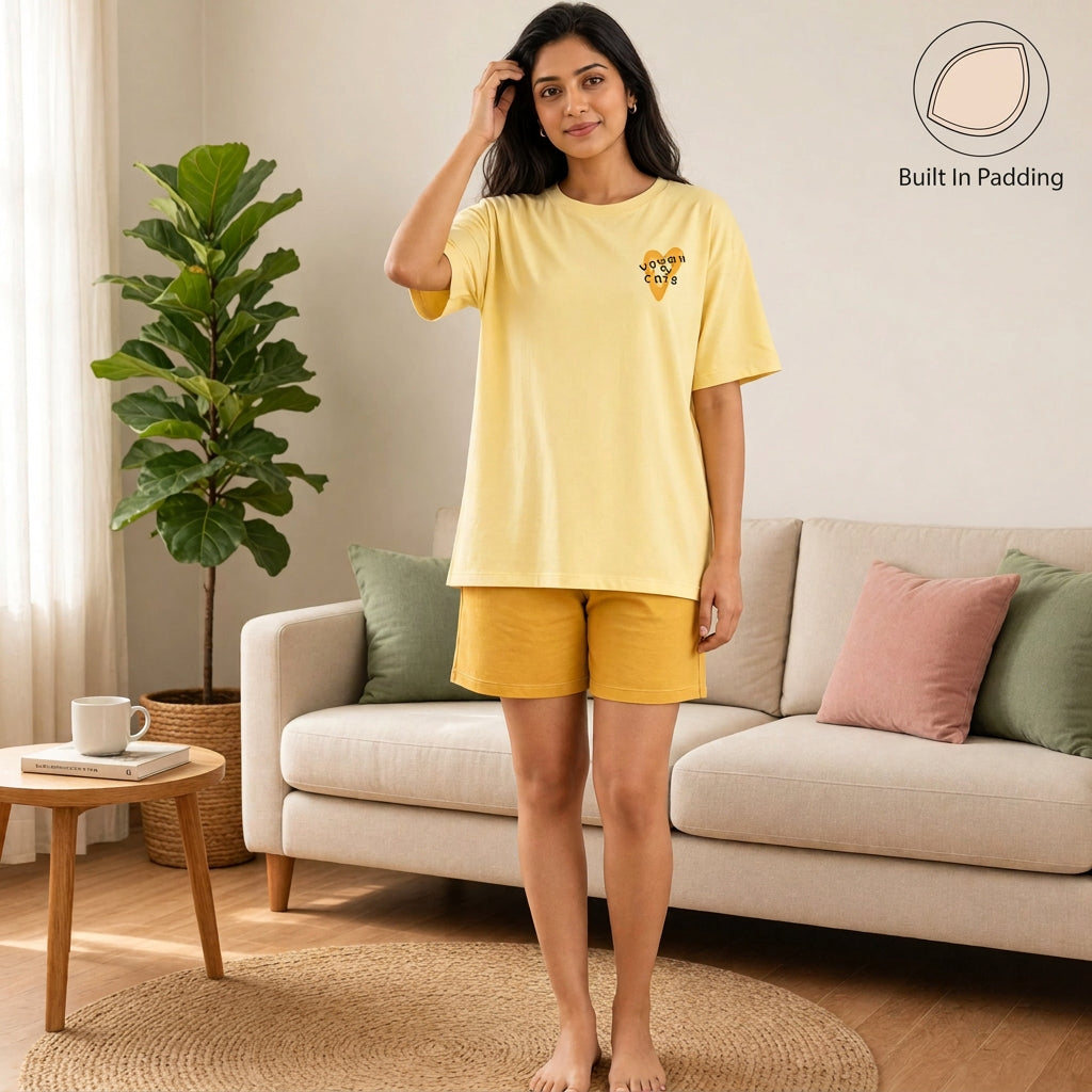 Premium Modal Sunny Padded Night Suit