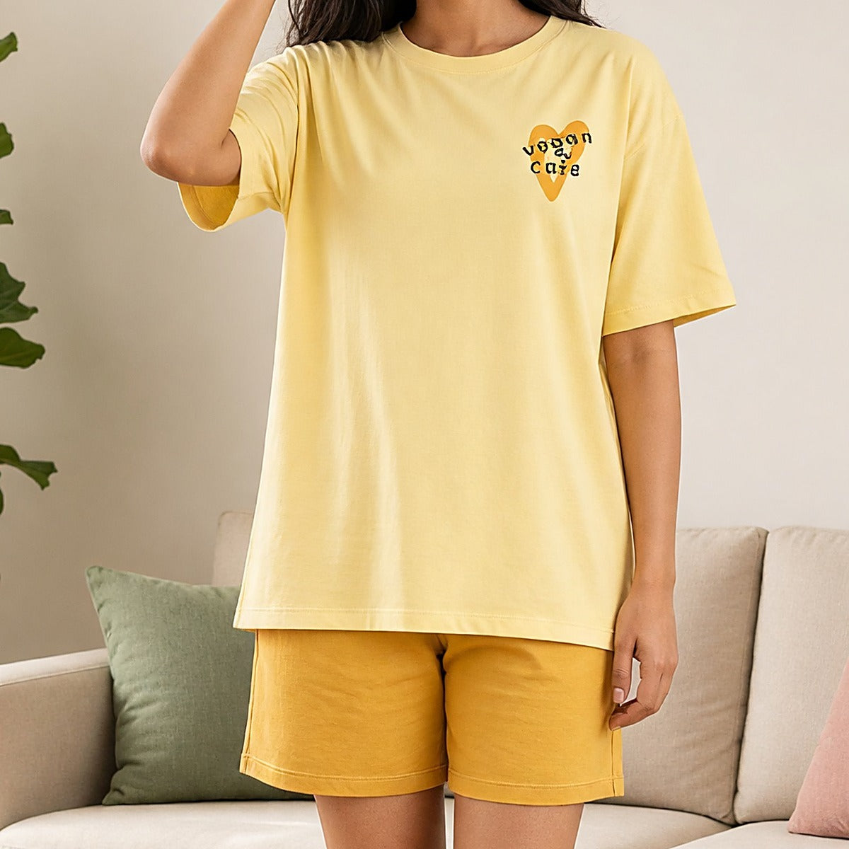 Premium Modal Sunny Padded Night Suit