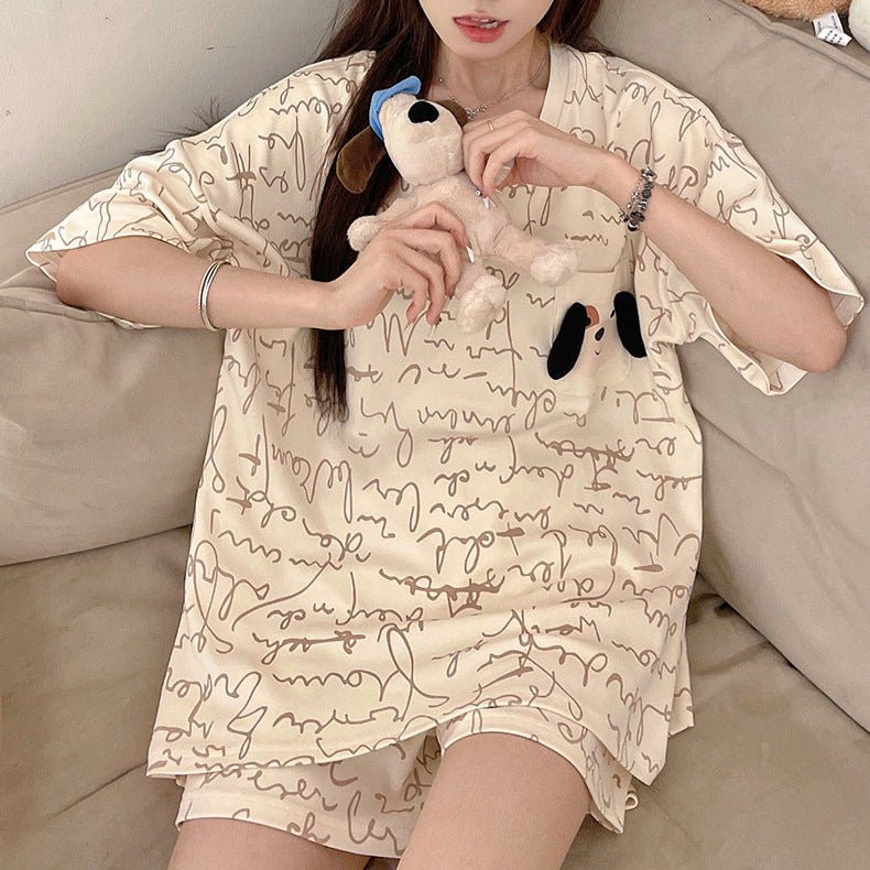 Puppy Love PJ Set – With Padded Sweet Ease - Zero Bra