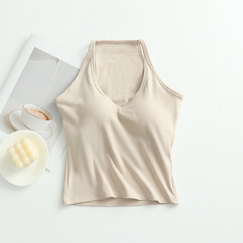Ribbed Built - In Bra Tank Tops – Everyday Essential - Zero Bra